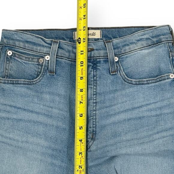 Madewell The Perfect Vintage Straight Leg Jeans Womens 27 Danby Wash Knee-Rip - Picture 10 of 11